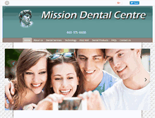 Tablet Screenshot of missiondentalcentre.ca